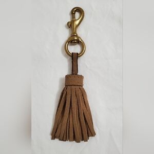 Suede Tassel Key Holder
